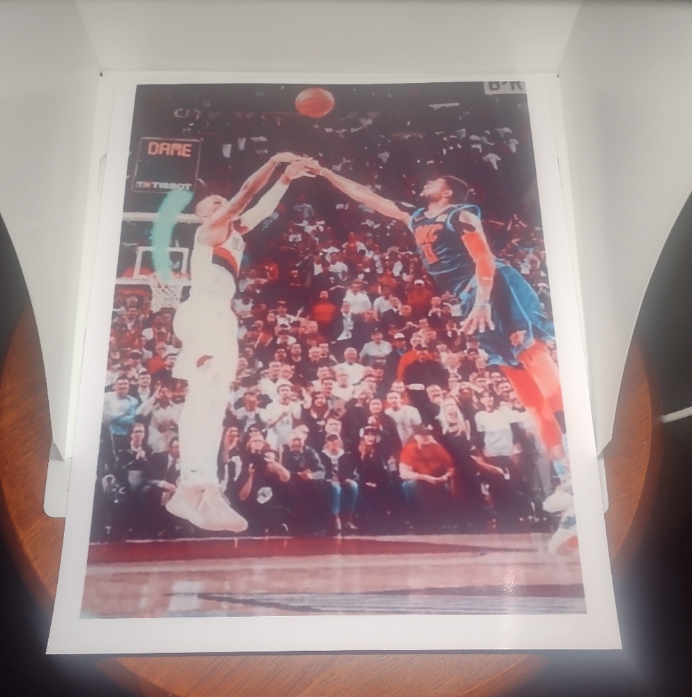 DAMIAN LILLARD PORTLAND TRAILBLAZERS🔥 8.5x11 GLOSSY REPRINT WALL/LOCKER POSTER!